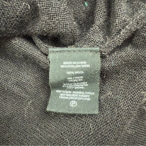 Helmut Lang Men's Size XL 100% Wool 1/4 Black Zip Up Jacket with Italian Yarn - Picture 3 of 12